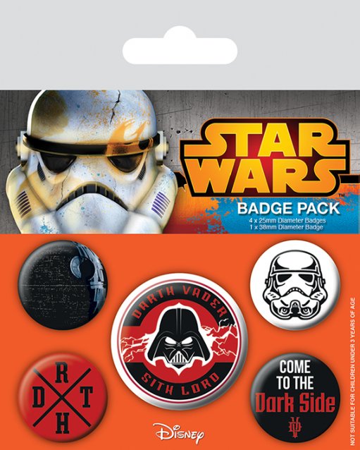 Pins STAR WARS Dark Side Badge Pack (5 pins)