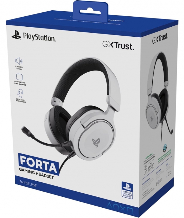Auscultadores Gaming GX Trust FORTA Branco PS5 | PS4 | PC